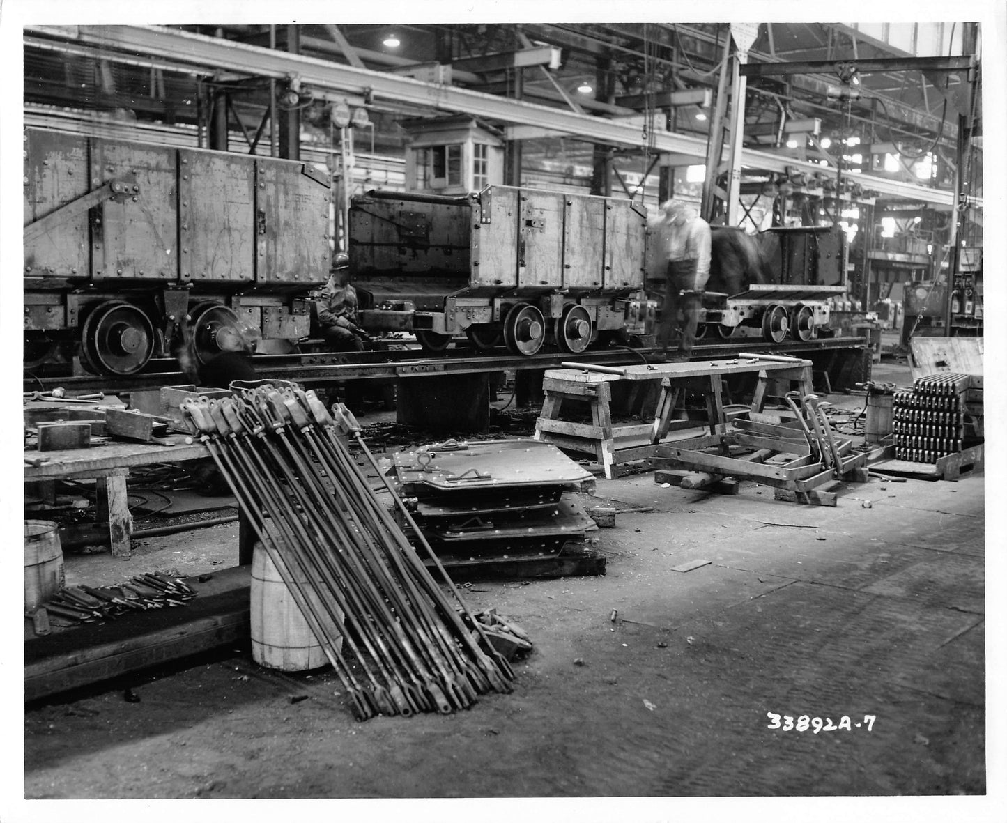 L147722 Floor Lamp original vintage architectural drawing US Steel mill industrial folk art steel mill