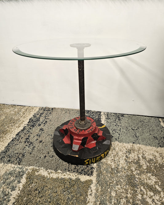S145377A table architectural salvage industrial U.S. Steel vintage foundry Pattern table